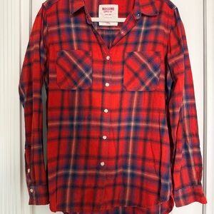Mossimo Supply Co. Red and Blue Checkered Shirt